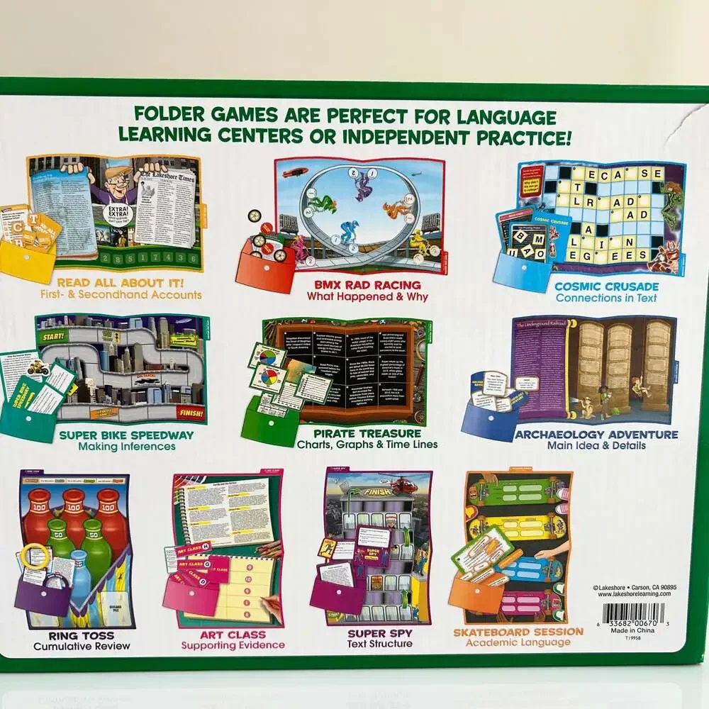 Lakeshore Reading Informational Text Elementary Folder Games‎ Grades 4-5